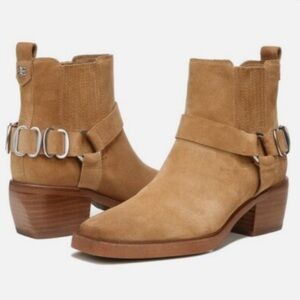 Sam Edelman Bellamie Camel Suede Boots Size 9.5